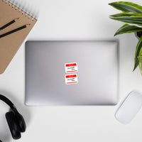Hello my name is shareholder value - Sticker - 7.5 x 7.5 cm | 3 x 3 inches