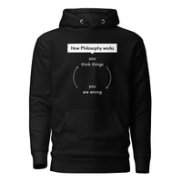 How Philosophy works - Premium Hoodie - Black / S