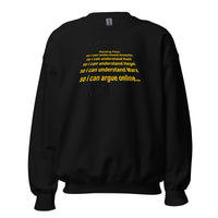 I read Plato to argue online - Sweatshirt - Black / S