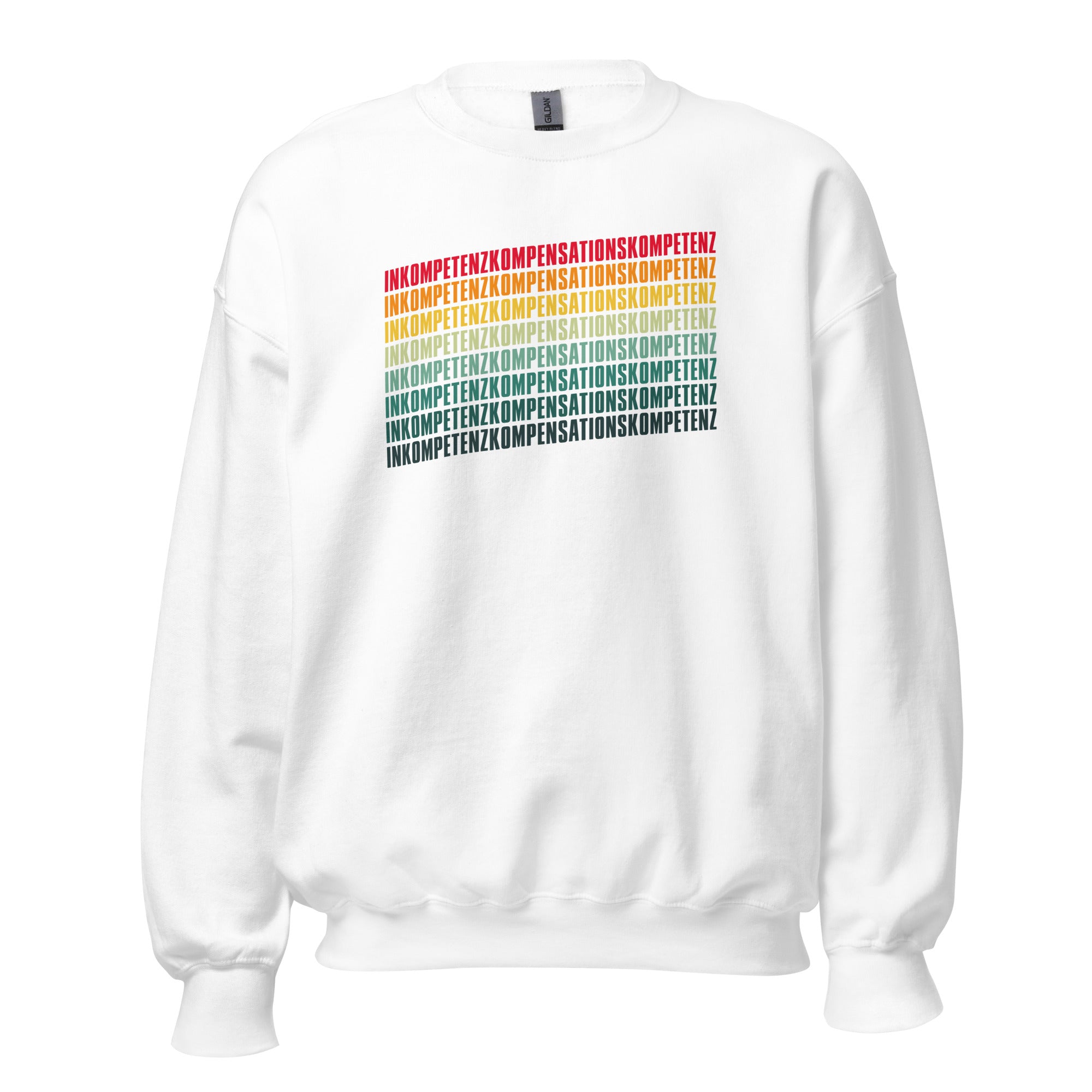 Inkompetenzkompensationskompetenz - Sweatshirt - White - The Philosopher's Shirt