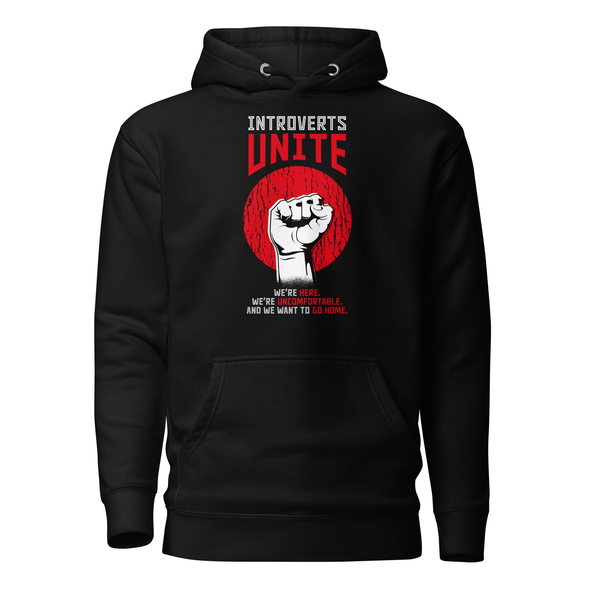 Introversi unitevi! - Felpa con cappuccio Premium - Black - The Philosopher's Shirt