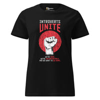 Introverts unite! - Women’s T-shirt - Black / S