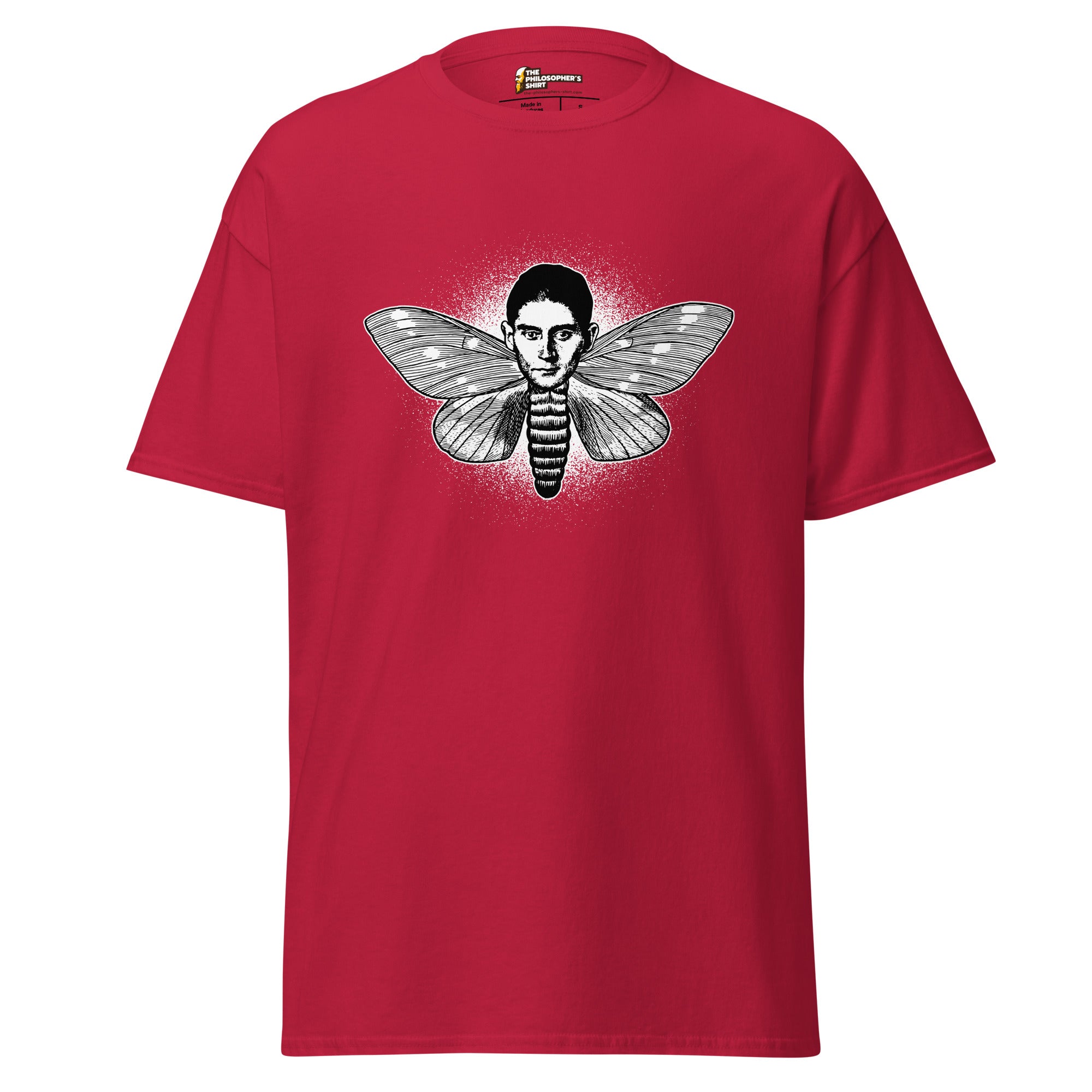 Kafka the Moth - Unisex Classic T-Shirt - Cardinal - The Philosopher's Shirt