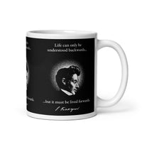Kierkegaard Quote - Life can only be understood backwards - Mug - 325ml | 11oz