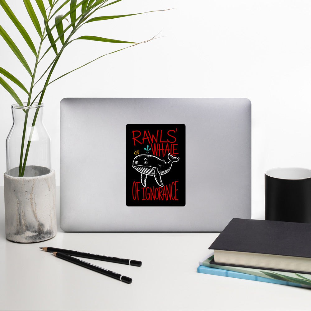 Rawls' Whale of Ignorance - Stickers - The Philosopher's Shirt