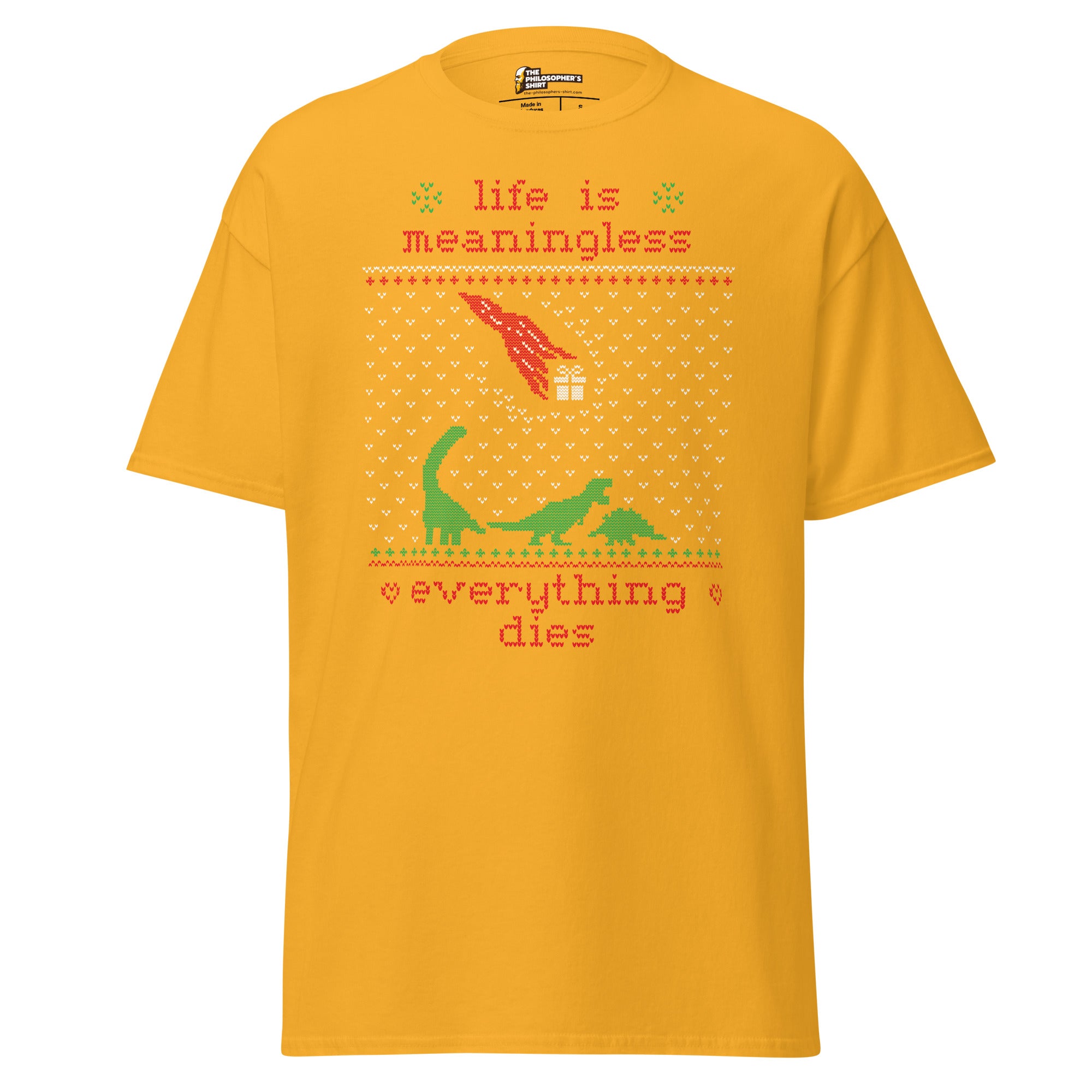 Das Leben ist sinnlos - Ugly Xmas Sweater - Unisex Classic T-Shirt - The Philosopher's Shirt