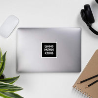 Logos Pathos Ethos - Sticker - 7,5 x 7,5 cm | 3 x 3 inches