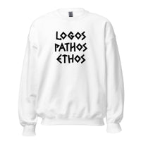 Logos Pathos Ethos - Sweatshirt - White / S
