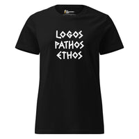 Logos Pathos Ethos - Women’s T-shirt - Black / S
