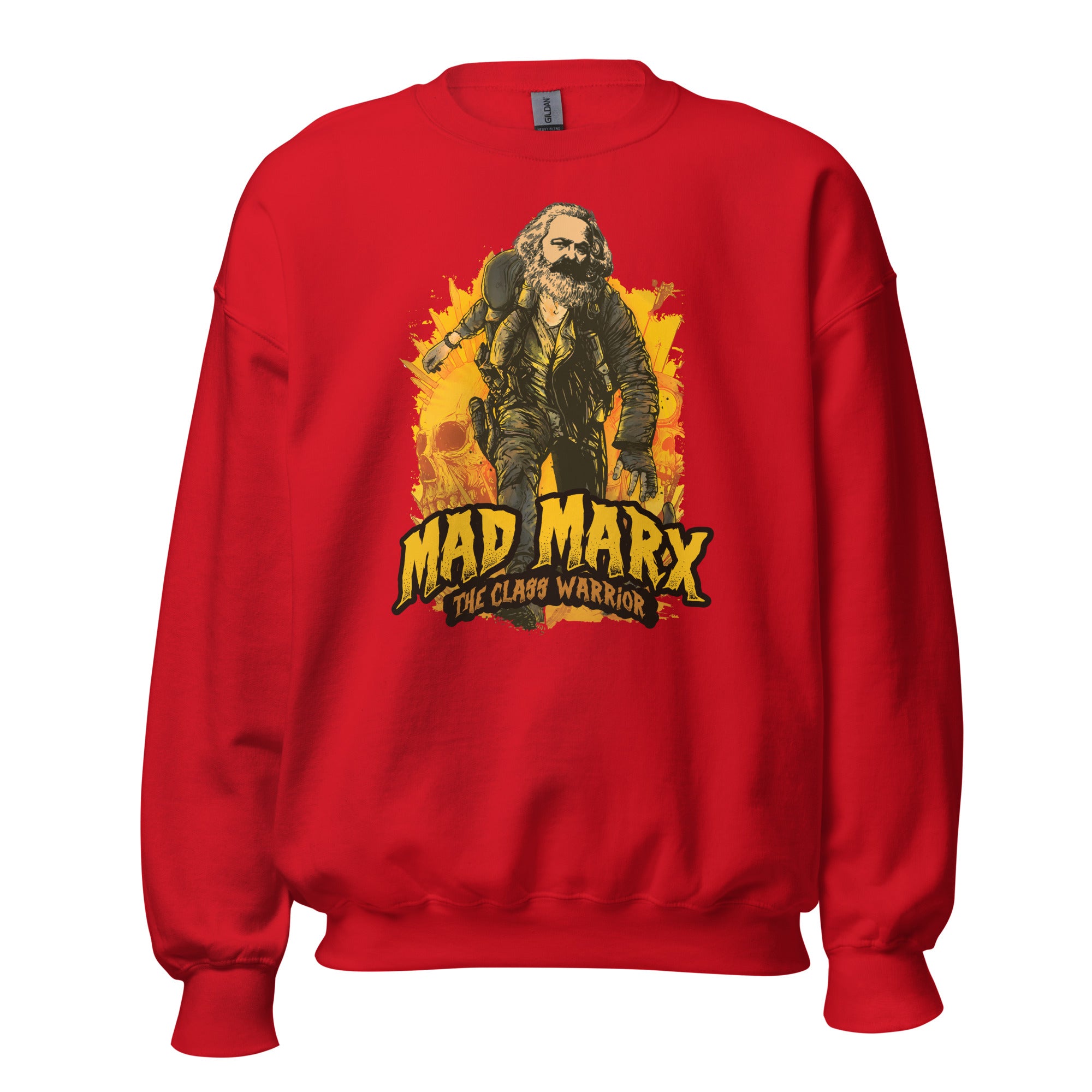 Mad Marx - The Class Warrior - Sweatshirt - Red - The Philosopher's Shirt