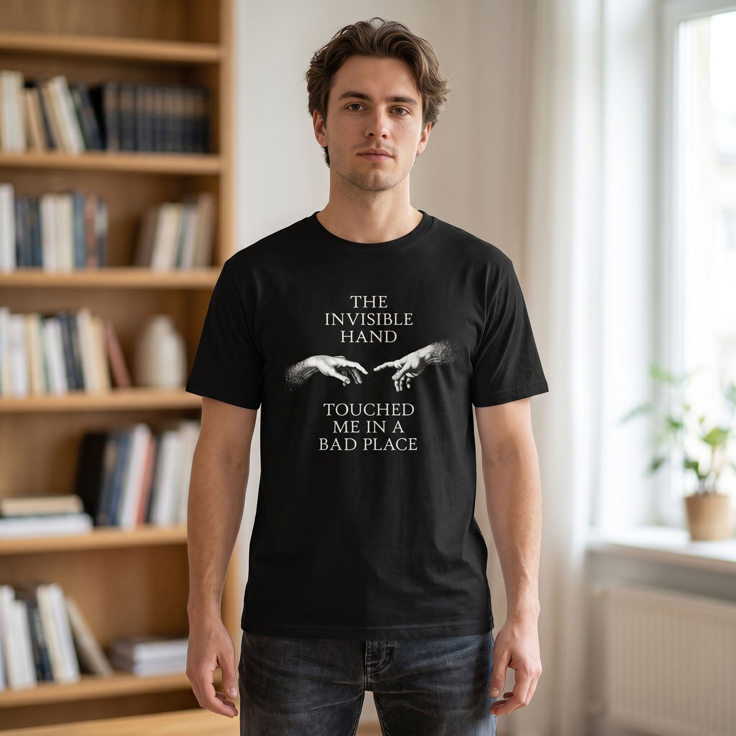 The invisible hand touched me in a bad place - Unisex Classic T-Shirt