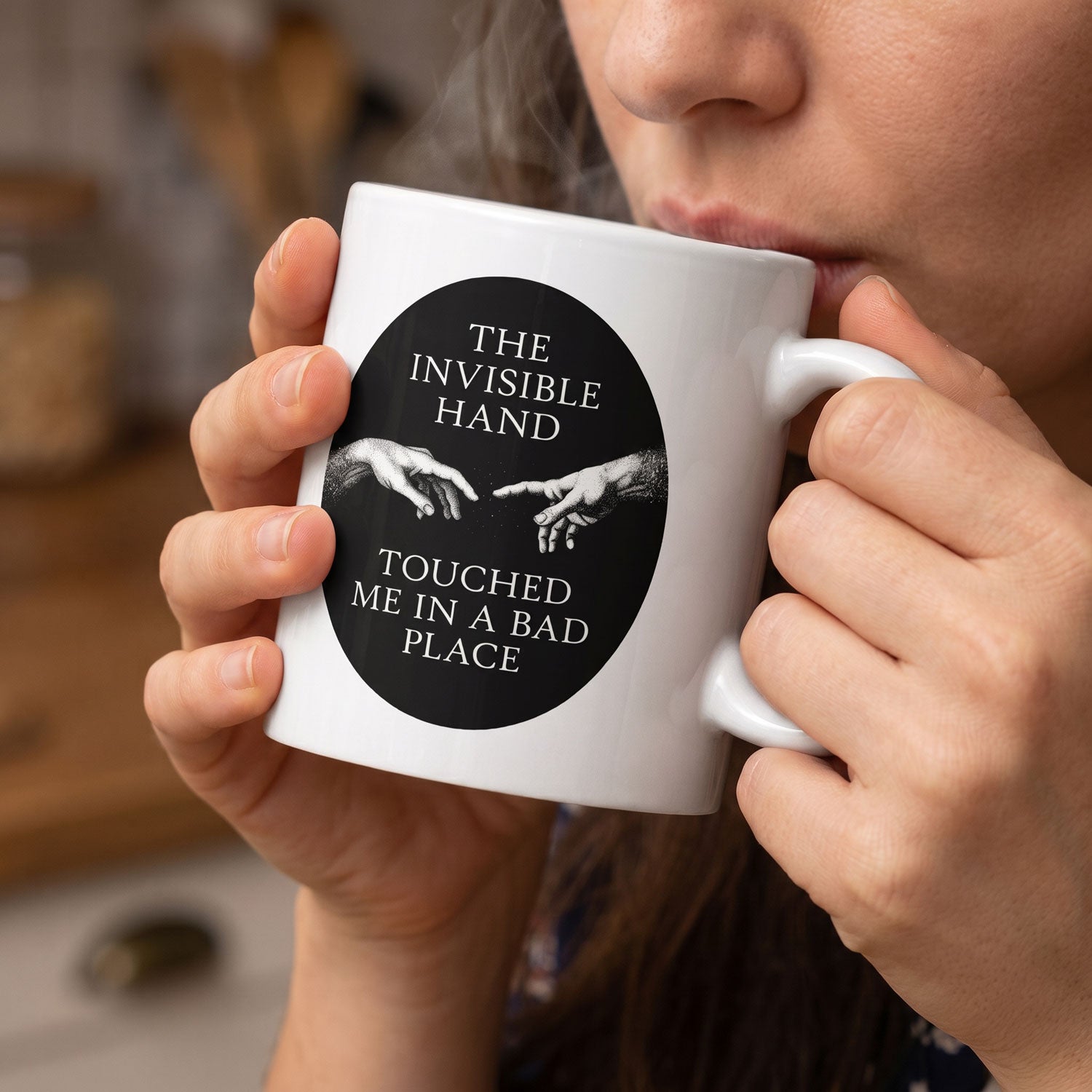 The invisible hand touched me in a bad place - Mug