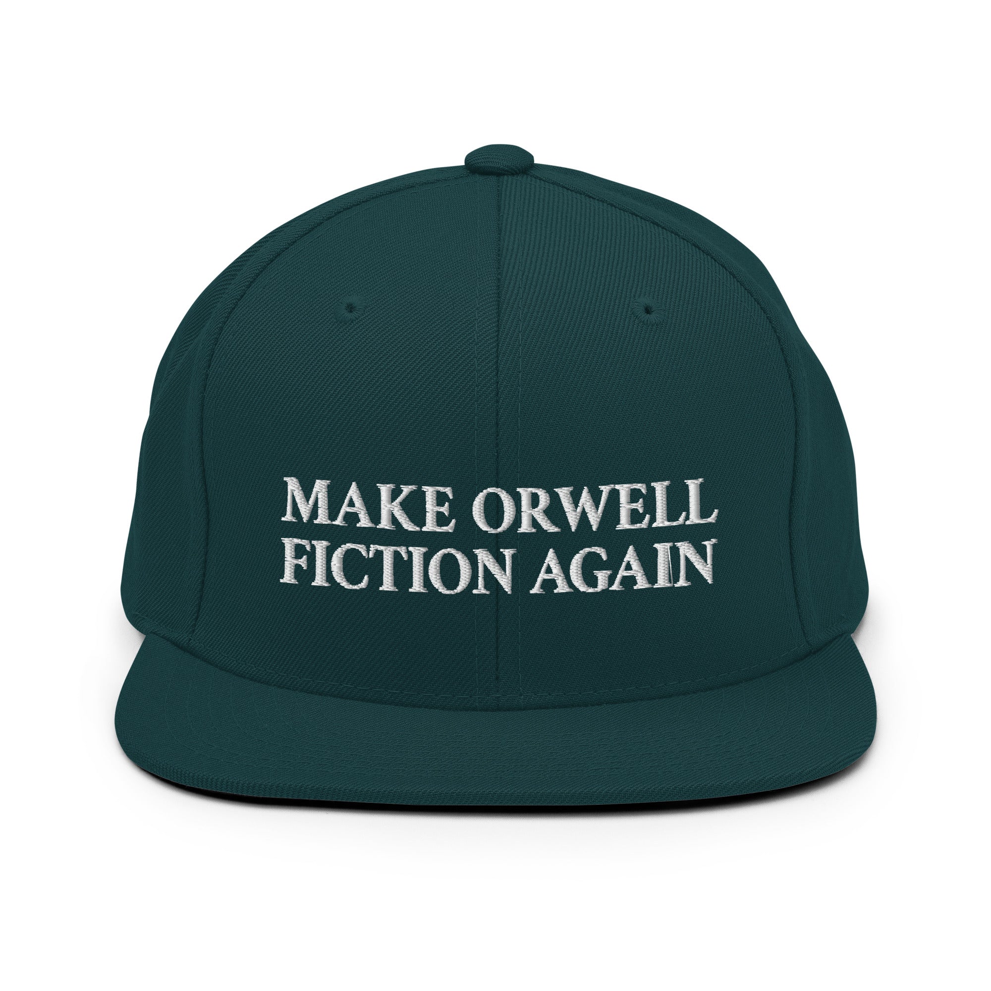 Make Orwell Fiction Again - Cappellino snapback ricamato - The Philosopher's Shirt