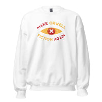 Make Orwell Fiction Again Recon Eye - Sweatshirt - White / S