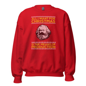 Marx - Tout ce que je veux pour Noël, ce sont les moyens de production - Sweatshirt