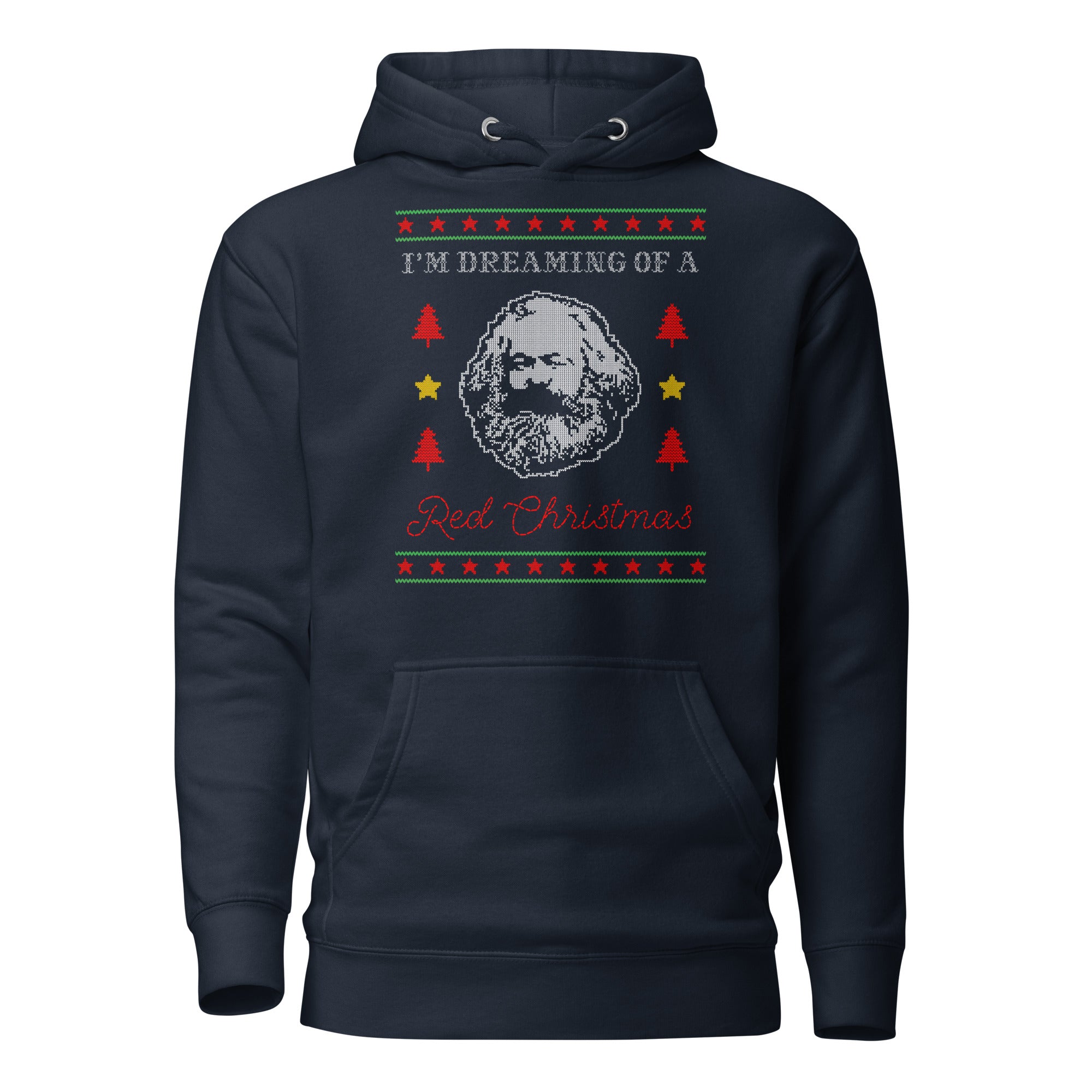 Marx: I'm dreaming of a red Christmas - Premium Hoodie - Navy Blazer - The Philosopher's Shirt