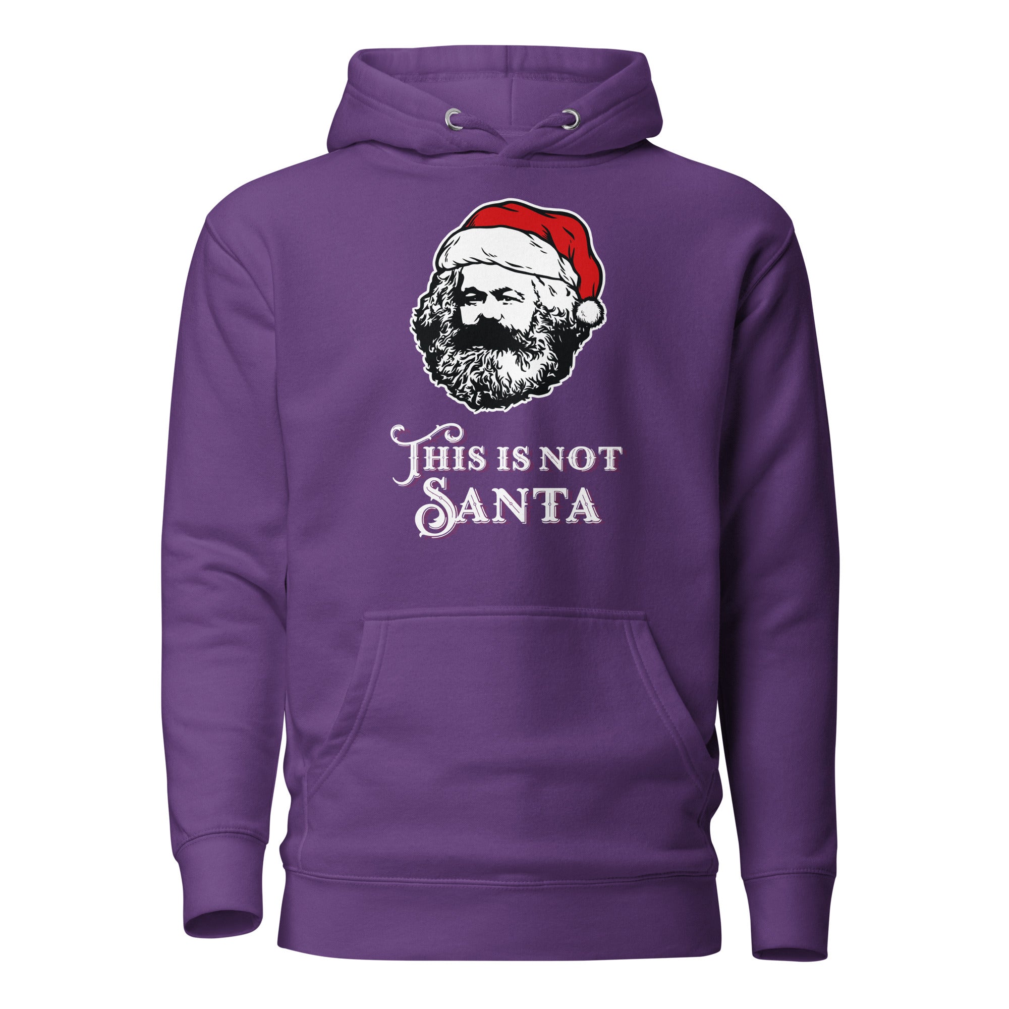 Marx - This Is Not Santa - Premium Hoodie - Purple - The Philosopher's Shirt