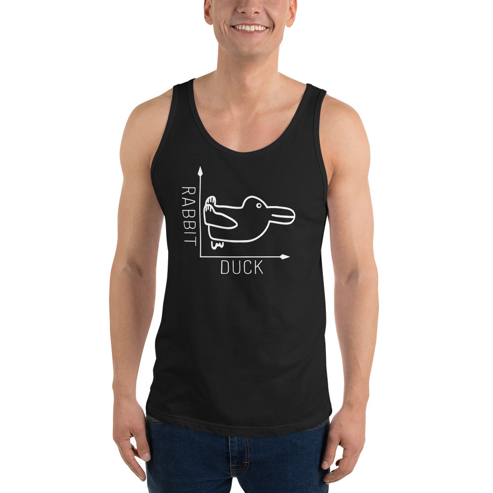 Rabbit-Duck Illusion - Duck Edition - Men's Tank Top - The Philosopher's Shirt