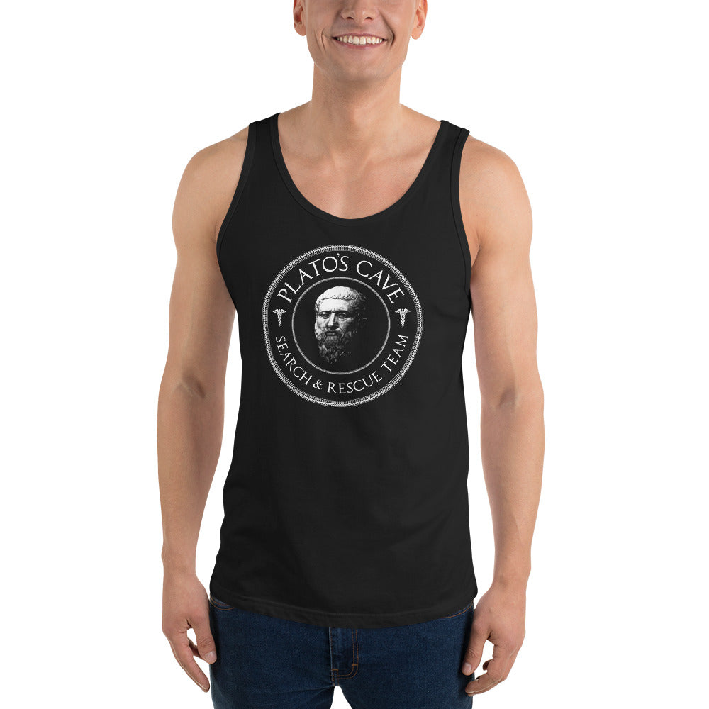 Plato's Cave Search and Rescue Team - Men's Tank Top - The Philosopher's Shirt