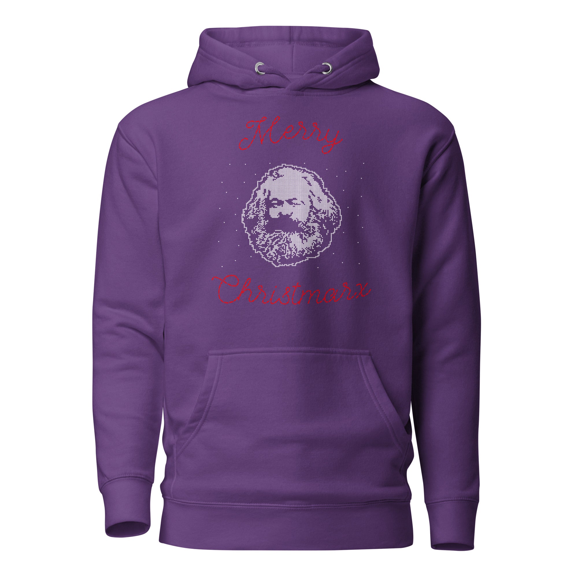 Merry Christmarx - Ugly Christmas Sweater Design - Premium Hoodie - Purple - The Philosopher's Shirt