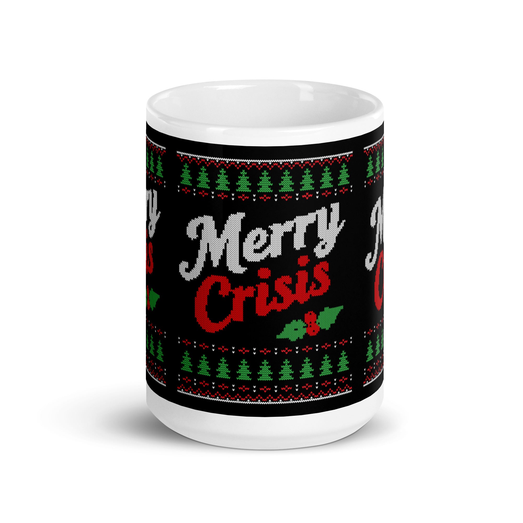 Merry Crisis - Ugly Christmas Sweater - Mug - The Philosopher's Shirt