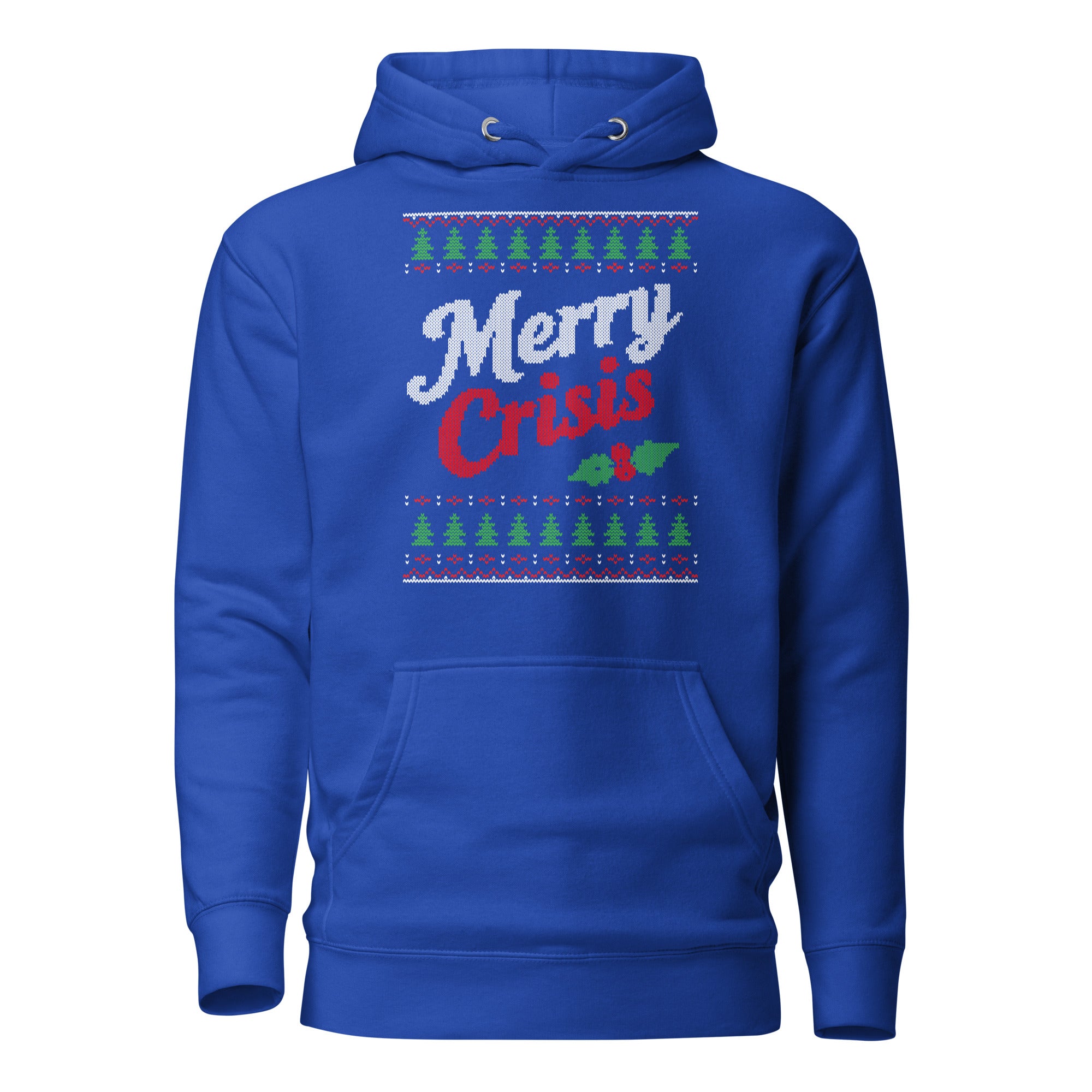 Merry Crisis - Ugly Christmas Sweater - Premium Hoodie - The Philosopher's Shirt