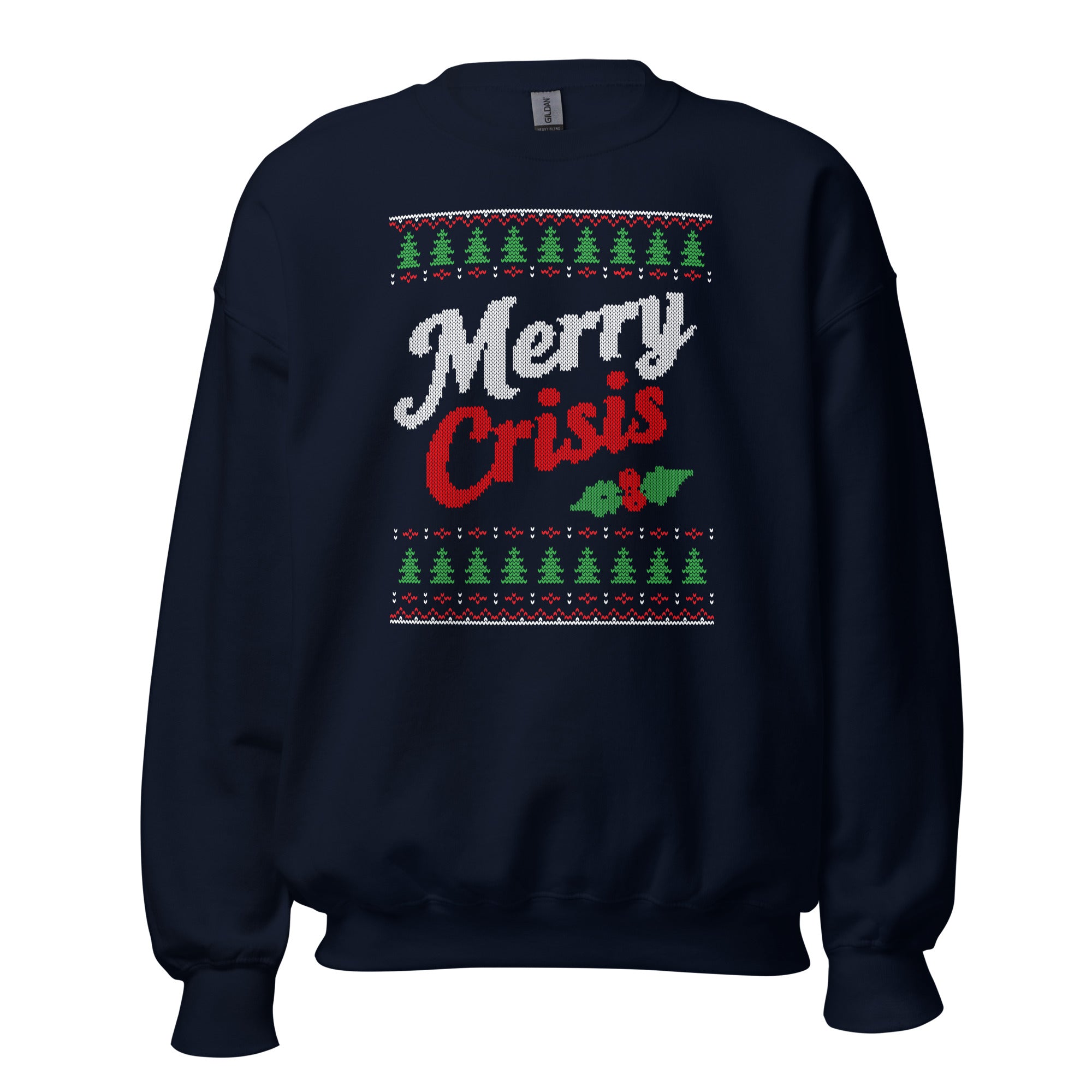 Merry Crisis - Ugly Christmas Sweater - Sweatshirt - The Philosopher's Shirt