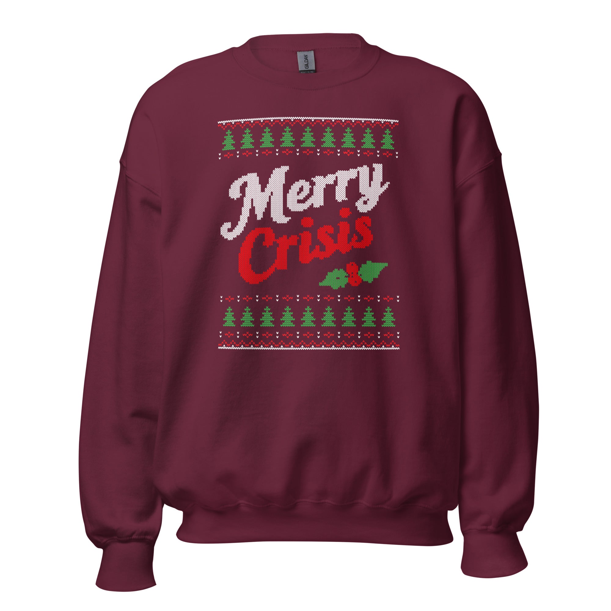 Merry Crisis - Ugly Christmas Sweater - Sweatshirt - The Philosopher's Shirt