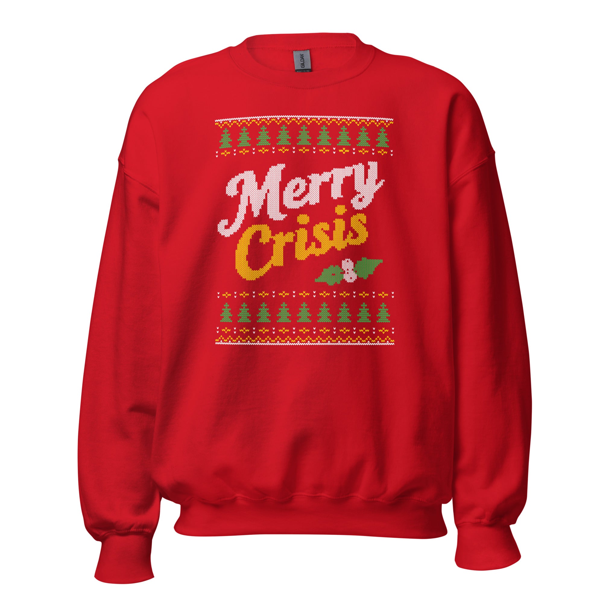 Merry Crisis - Ugly Christmas Sweater - Sweatshirt - The Philosopher's Shirt