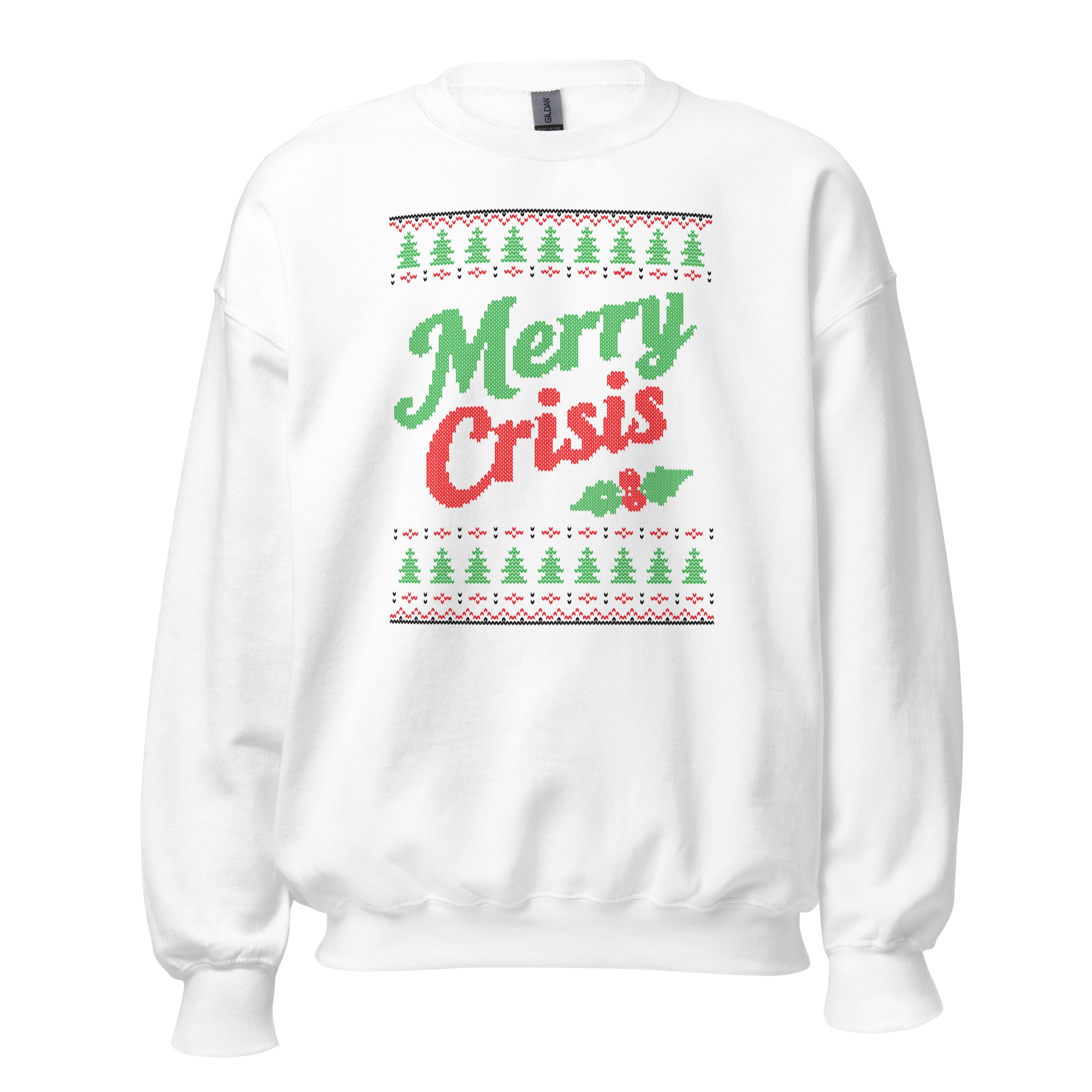 Merry Crisis - Ugly Christmas Sweater - Sweatshirt - The Philosopher's Shirt
