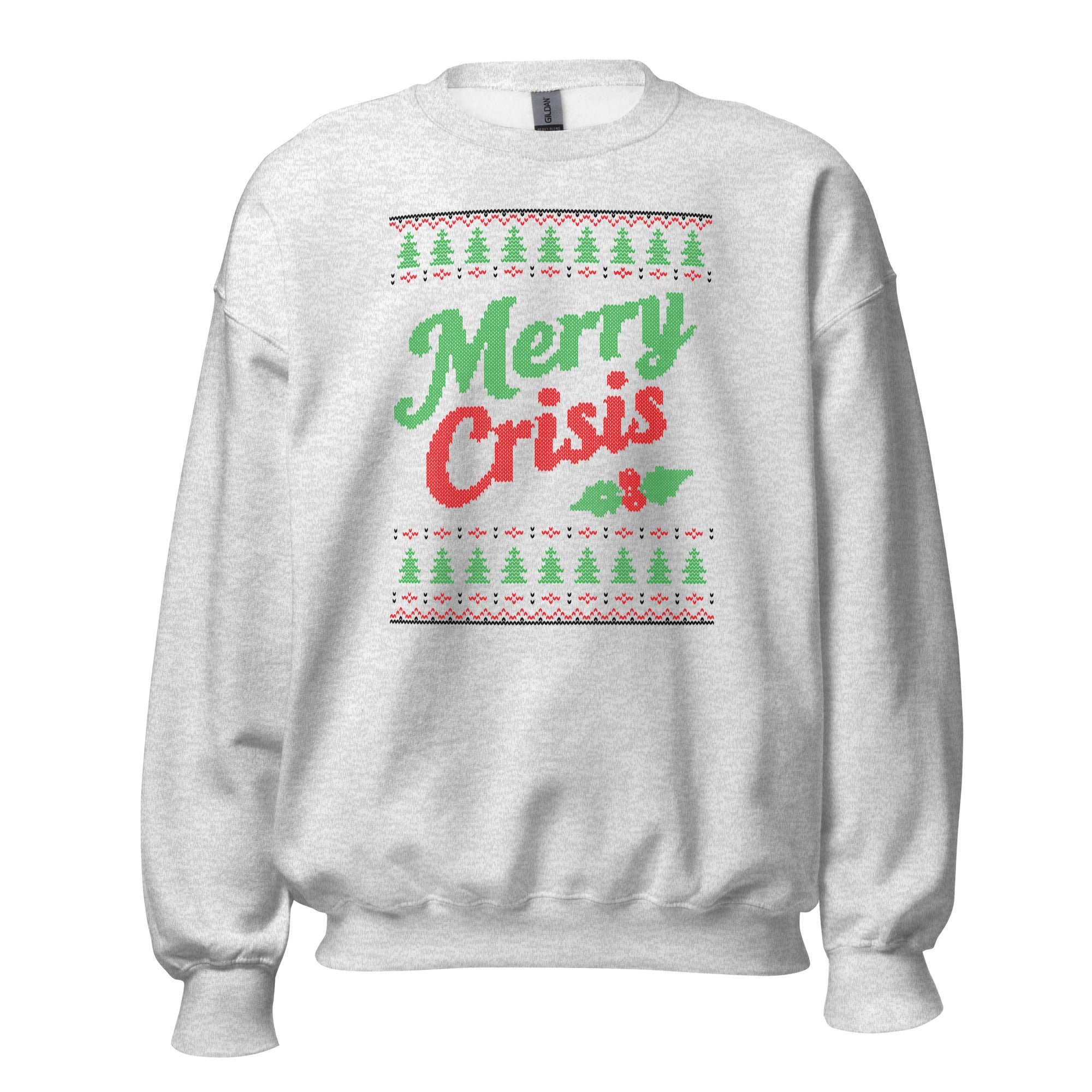 Merry Crisis - Ugly Christmas Sweater - Sweatshirt - The Philosopher's Shirt