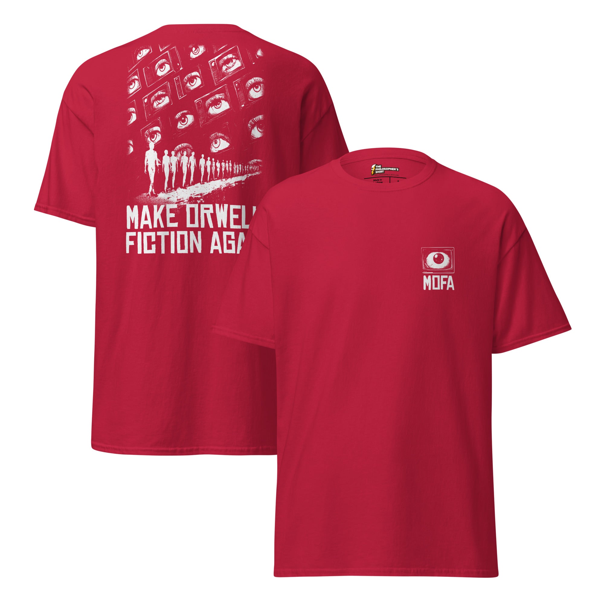 MOFA 2024 - Estampado delante y detrás - Unisex Classic T-Shirt - Cardinal - The Philosopher's Shirt