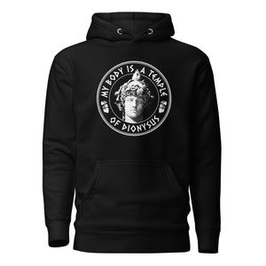 Il mio corpo è un tempio di Dioniso - Felpa con cappuccio premium