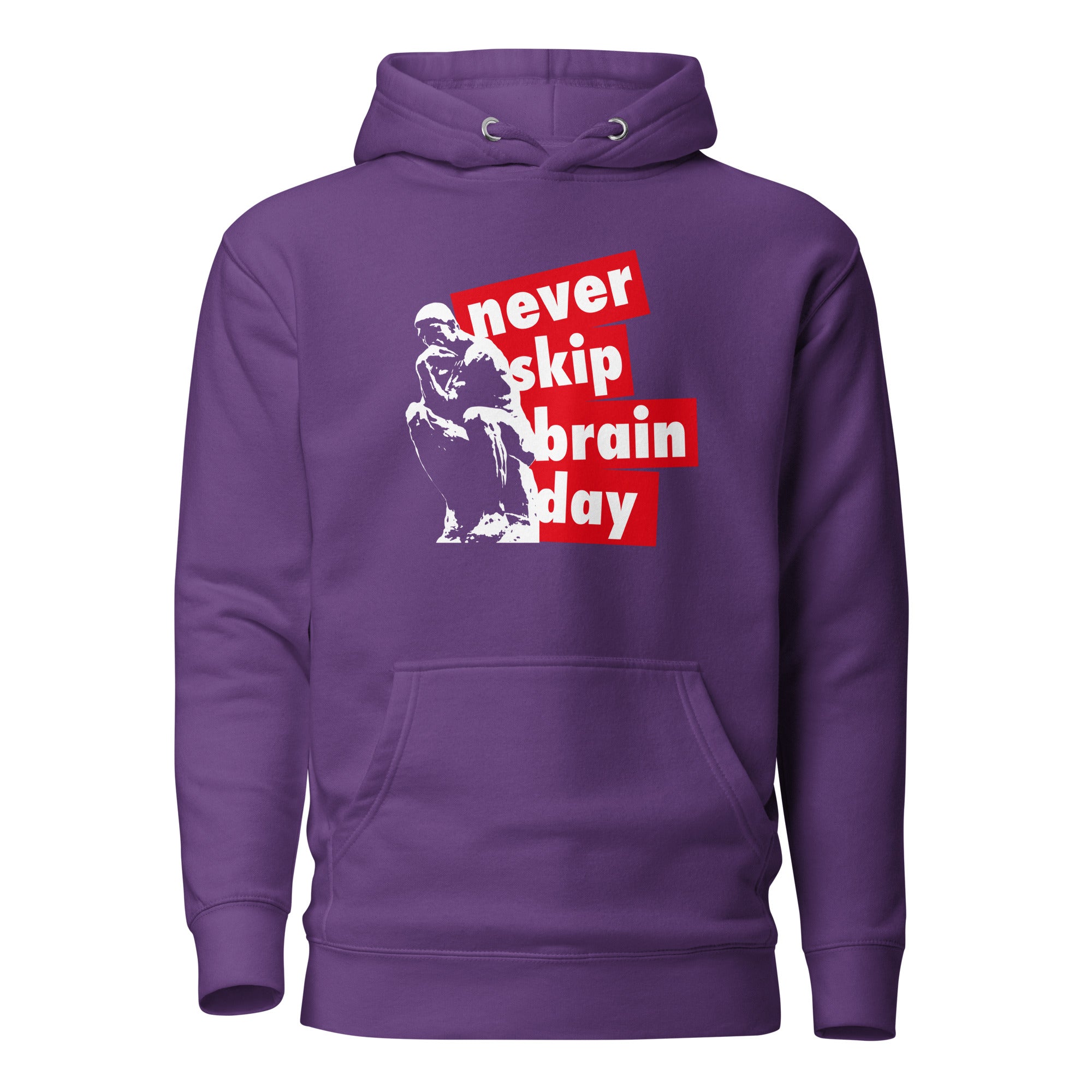 Never skip brain day - Premium Hoodie - Purple - The Philosopher's Shirt