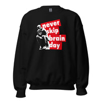 Never skip brain day - Sweatshirt - Black / S