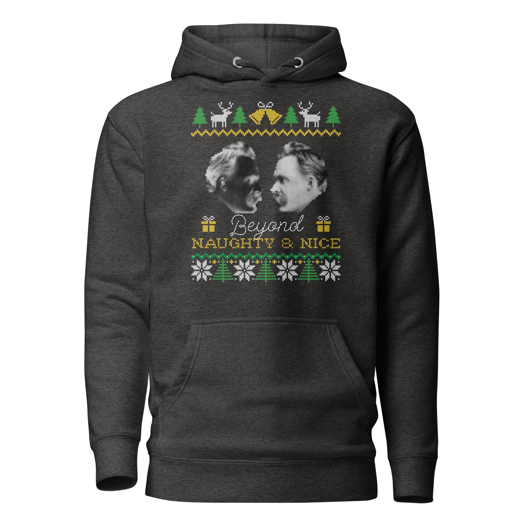 Nietzsche - Beyond naughty and nice - Premium Hoodie - The Philosopher's Shirt