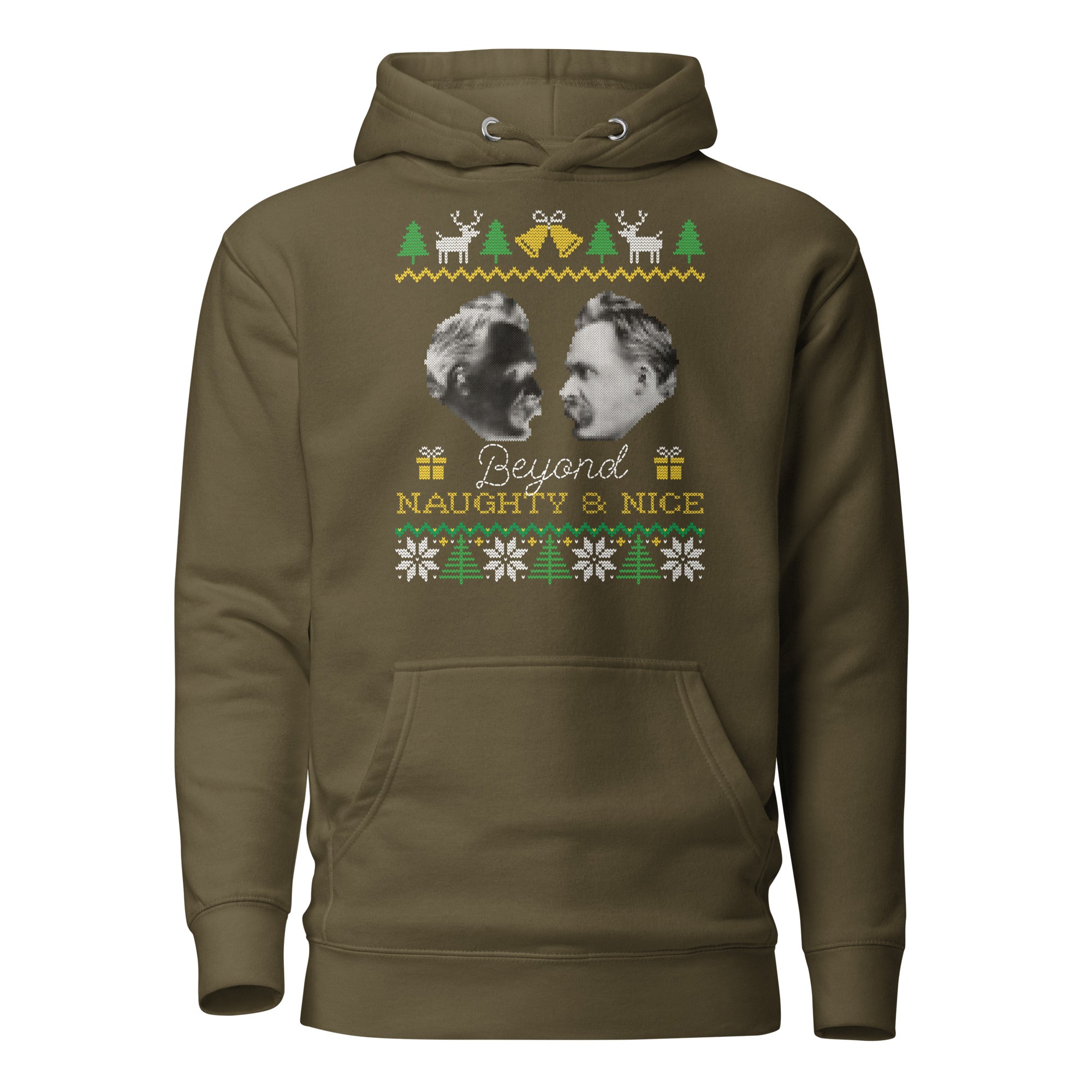 Nietzsche - Beyond naughty and nice - Premium Hoodie - The Philosopher's Shirt