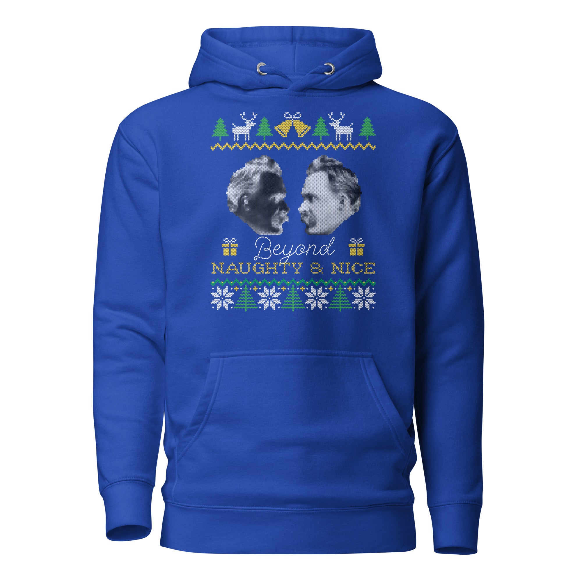 Nietzsche - Beyond naughty and nice - Premium Hoodie - The Philosopher's Shirt