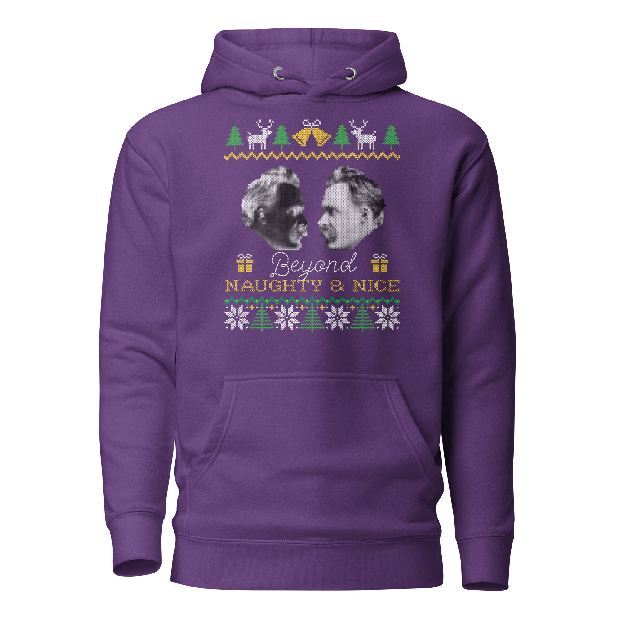 Nietzsche - Beyond naughty and nice - Premium Hoodie - The Philosopher's Shirt