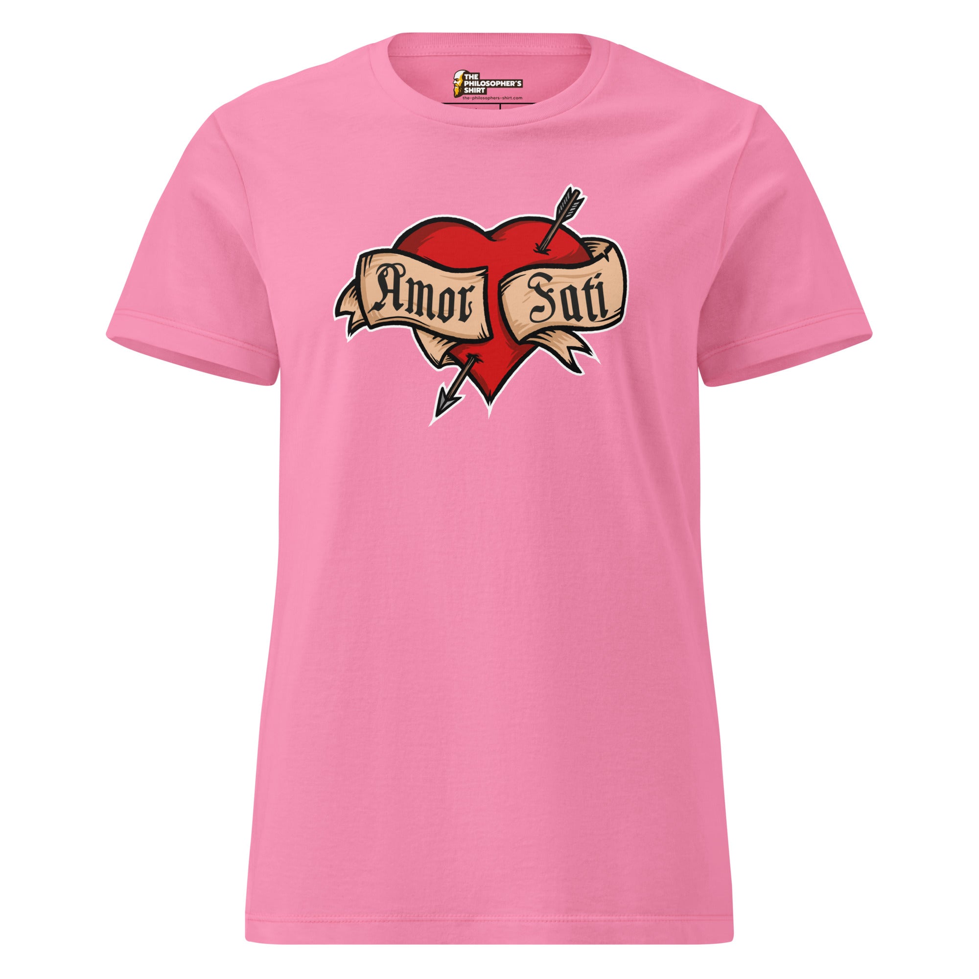 Nietzsche Fatalism Amor Fati Tattoo Heart - Women’s T-shirt - The Philosopher's Shirt