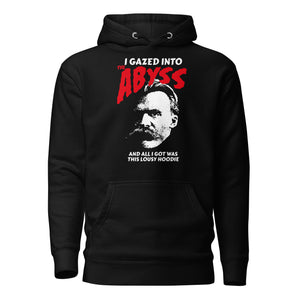 Nietzsche - Ho guardato nell'abisso - Felpa con cappuccio premium