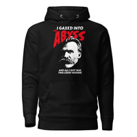 Nietzsche - I Gazed Into The Abyss - Premium Hoodie - Black / S