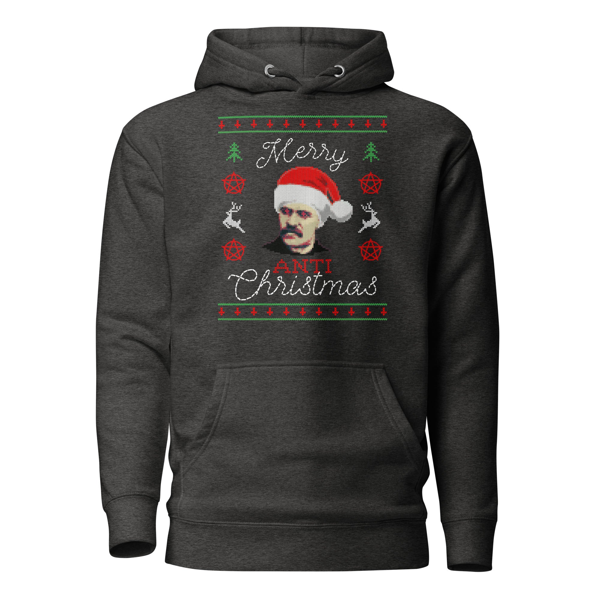 Nietzsche: Merry Anti-Christmas - Premium Hoodie - The Philosopher's Shirt