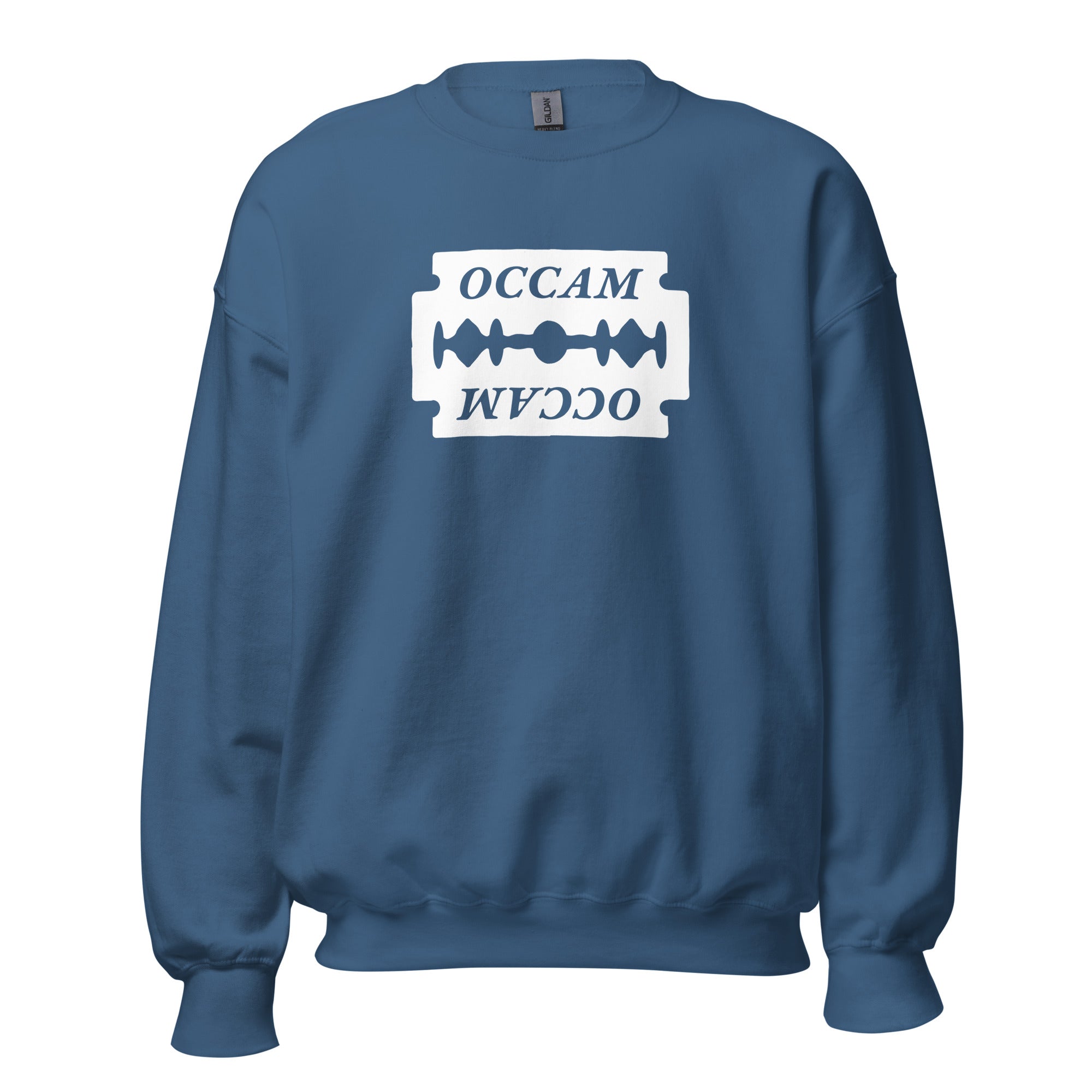 OCCAM's Razor - Sweatshirt - Indigo Blue - The Philosopher's Shirt