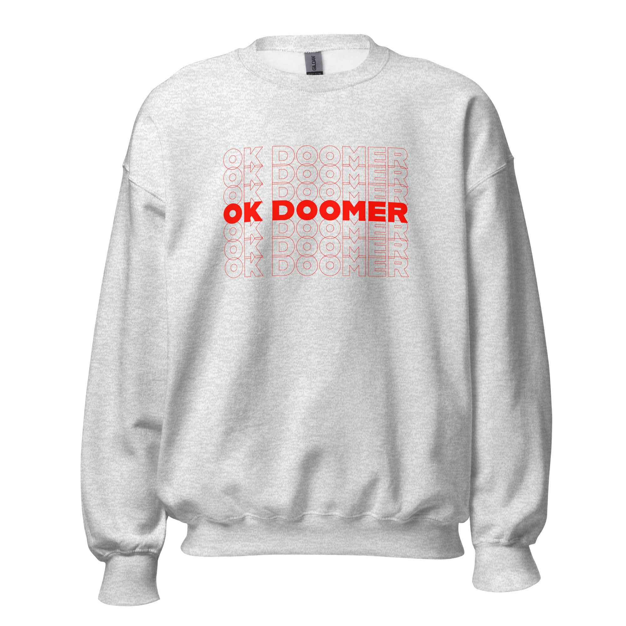 OK DOOMER - Sweatshirt - Ash - The Philosopher's Shirt