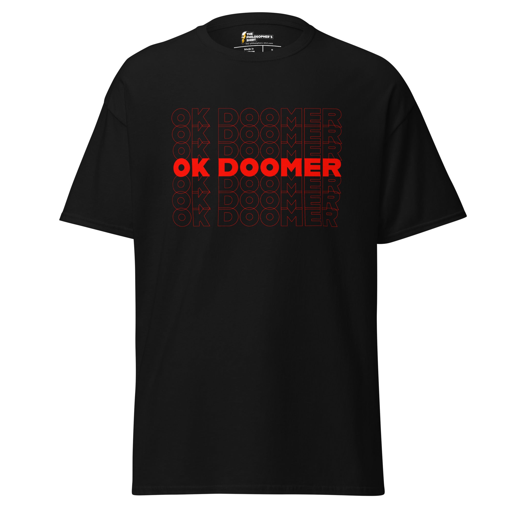 OK DOOMER - Unisex Classic T-Shirt - Black - The Philosopher's Shirt