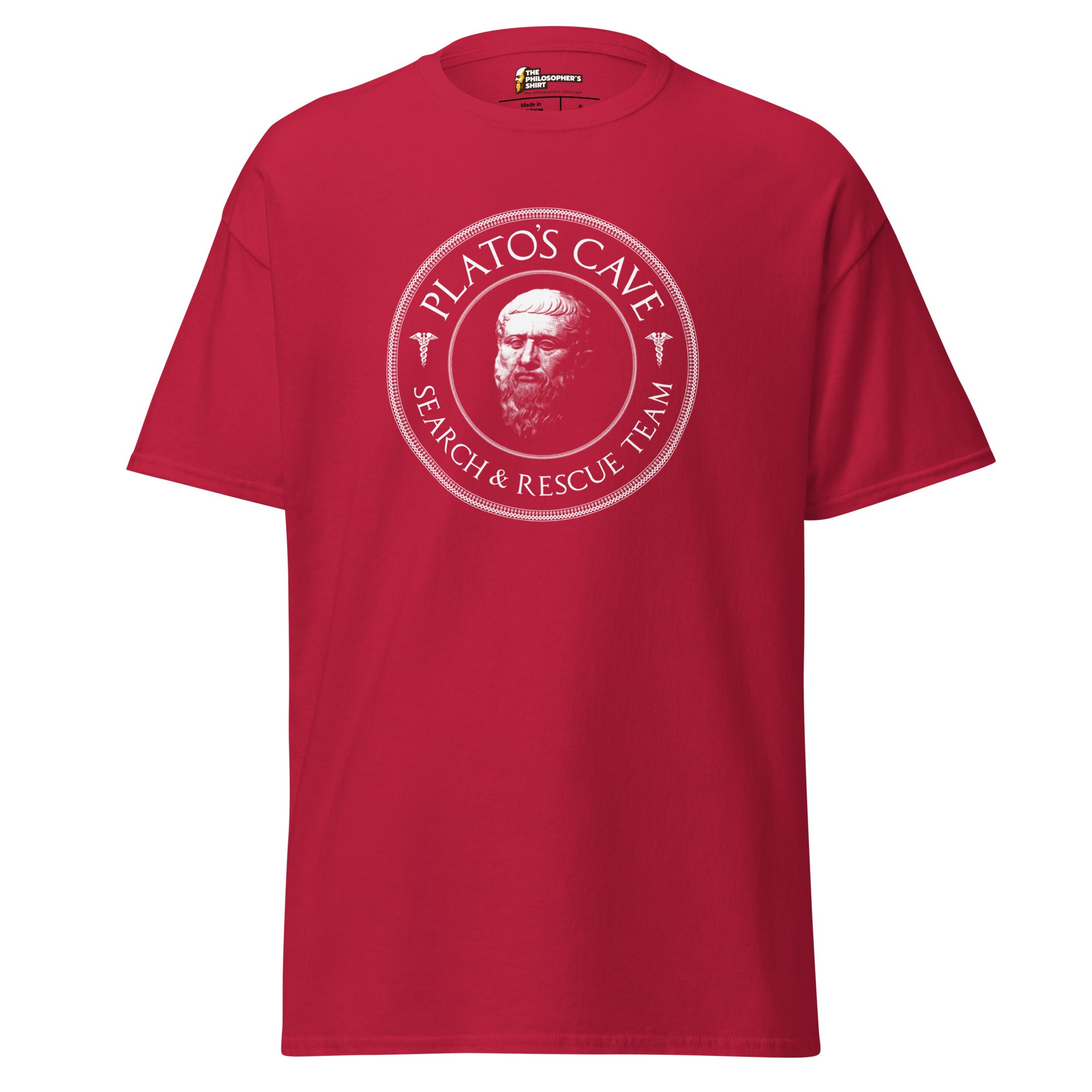 Plato's Cave Search and Rescue Team - Unisex Classic T-Shirt - Cardinal - The Philosopher's Shirt