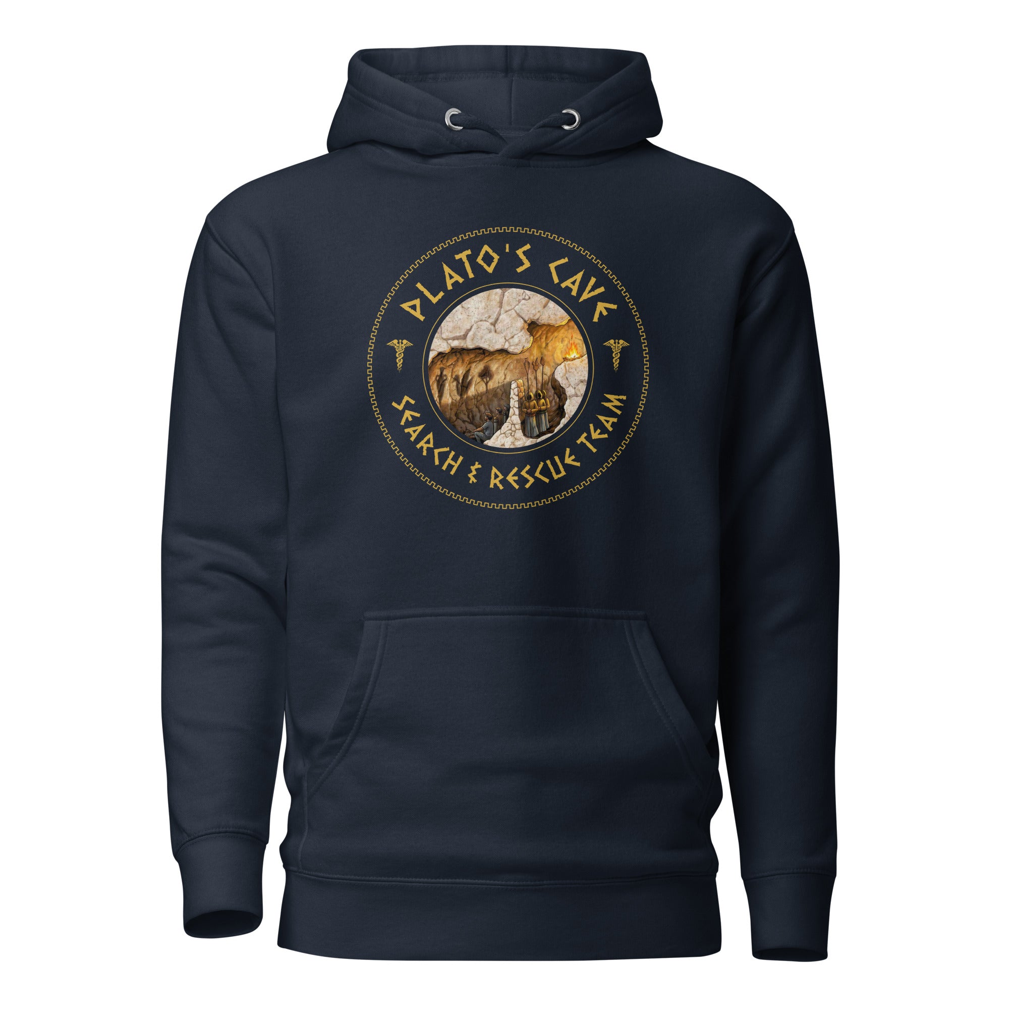Plato's Cave: Search & Rescue Team - Meme Edition - Premium Hoodie - The Philosopher's Shirt