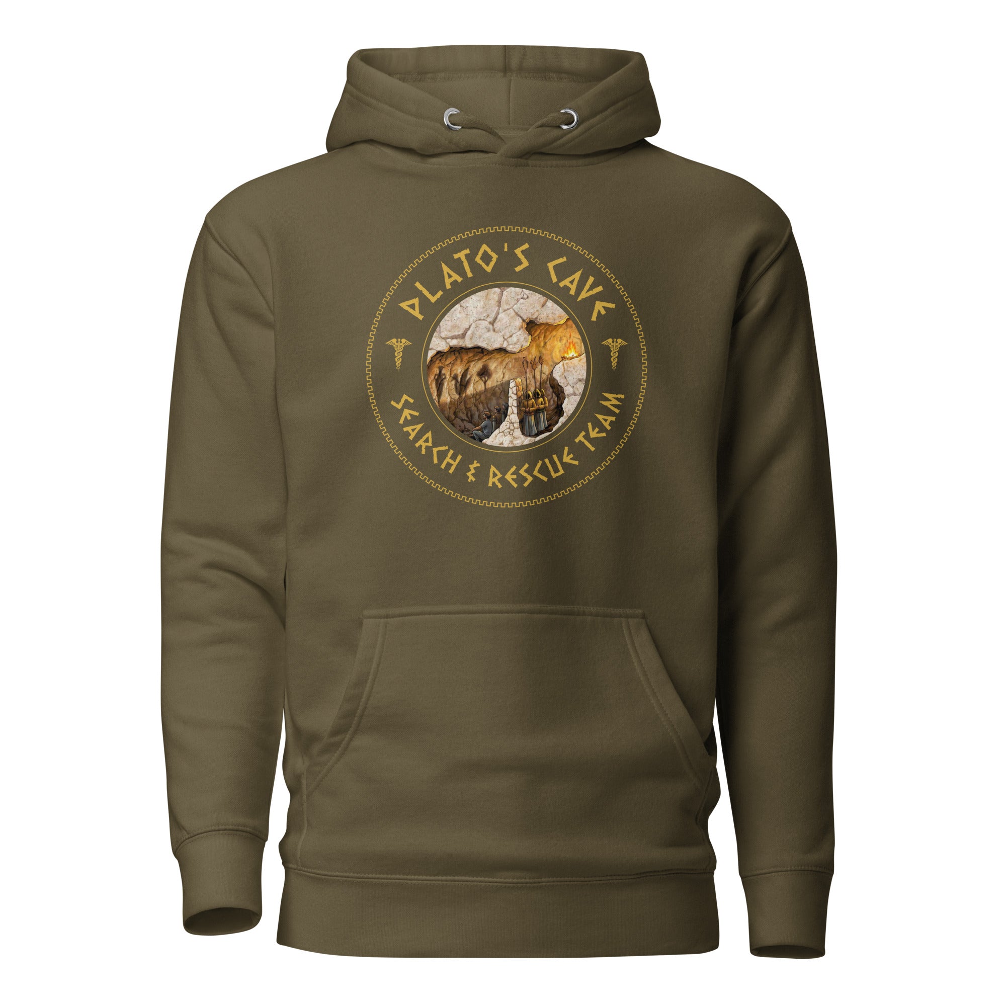 Plato's Cave: Search & Rescue Team - Meme Edition - Premium Hoodie - The Philosopher's Shirt