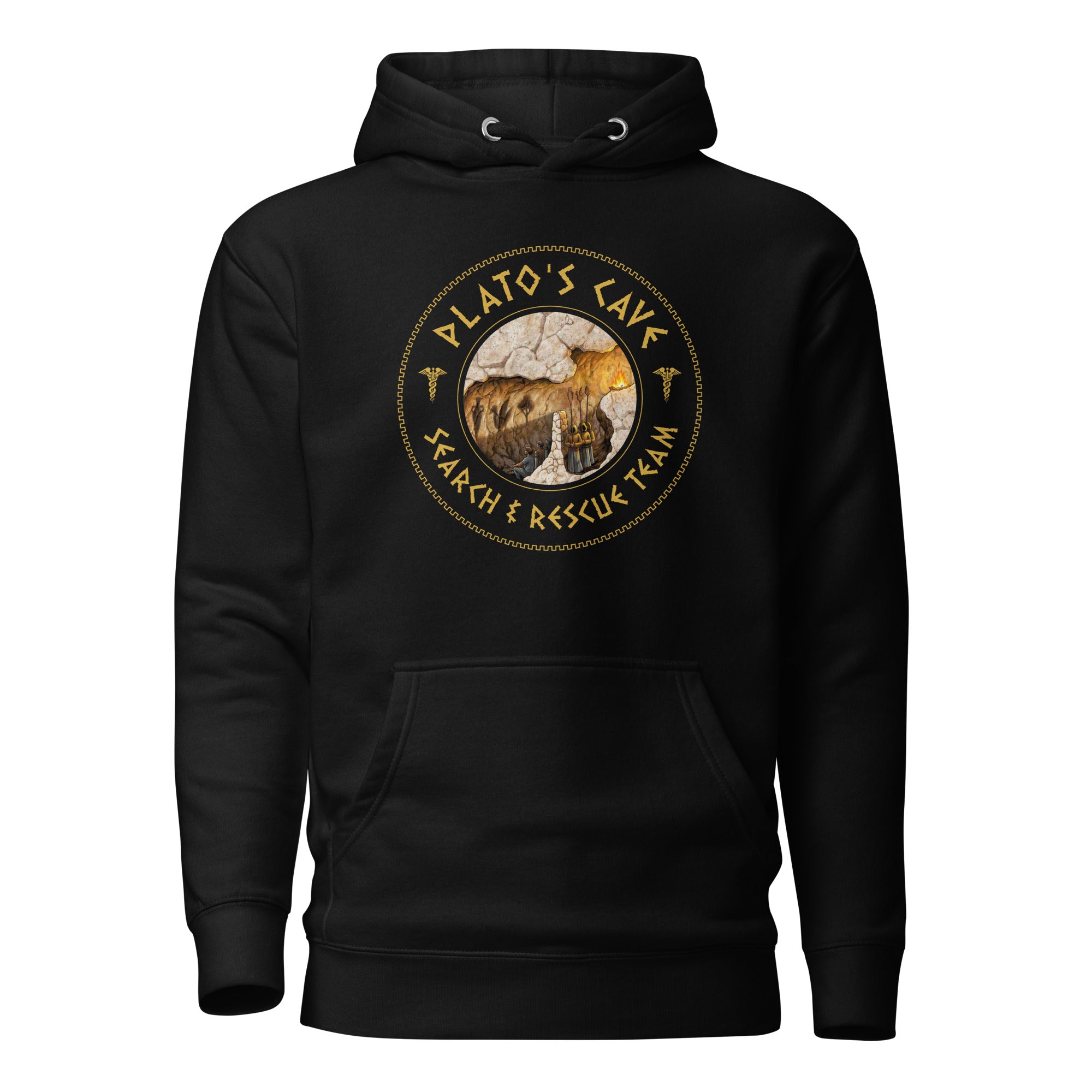 Plato's Cave: Search & Rescue Team - Meme Edition - Premium Hoodie - The Philosopher's Shirt